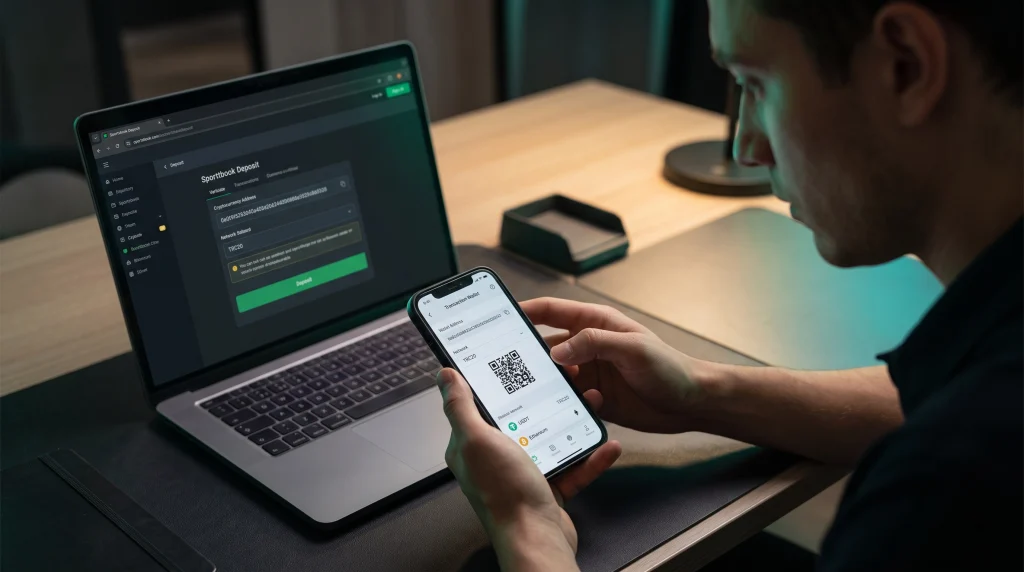 Verificación de dirección de wallet y red USDT antes de realizar un depósito